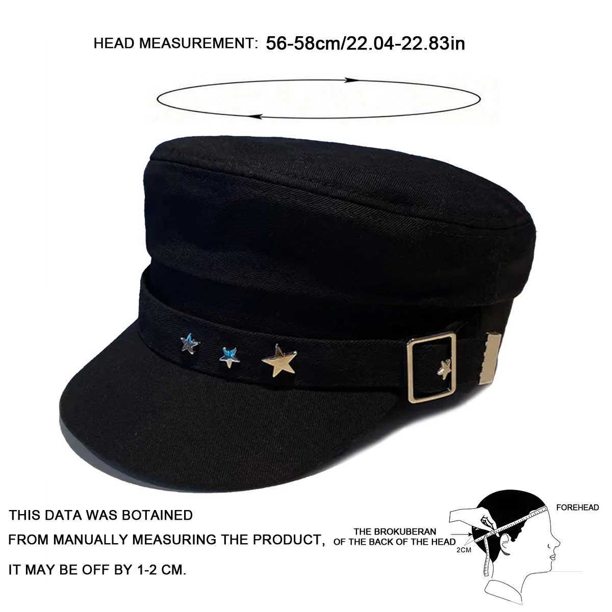 Wen Beret Black Star Hat Spring and Autumn Winter British Retro Fashion New Sea Military Style Korean Cs Mother hats Y251025