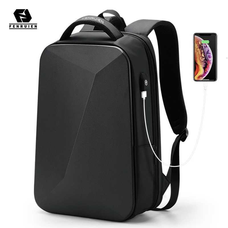 Fenruien Brand Laptop Backpack Antitheft Waterproof School Backpacks USB Charging Men Business Travel Bag Backpack New Design W251025