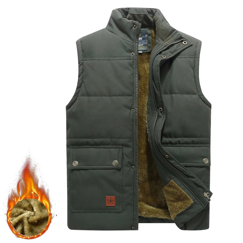 Fashion Plus Size 8XL Male Warm Waistcoat Fleece Vest Men Clothing Winter Vest Jackets Fur Mens Sleeveless Coat 251020