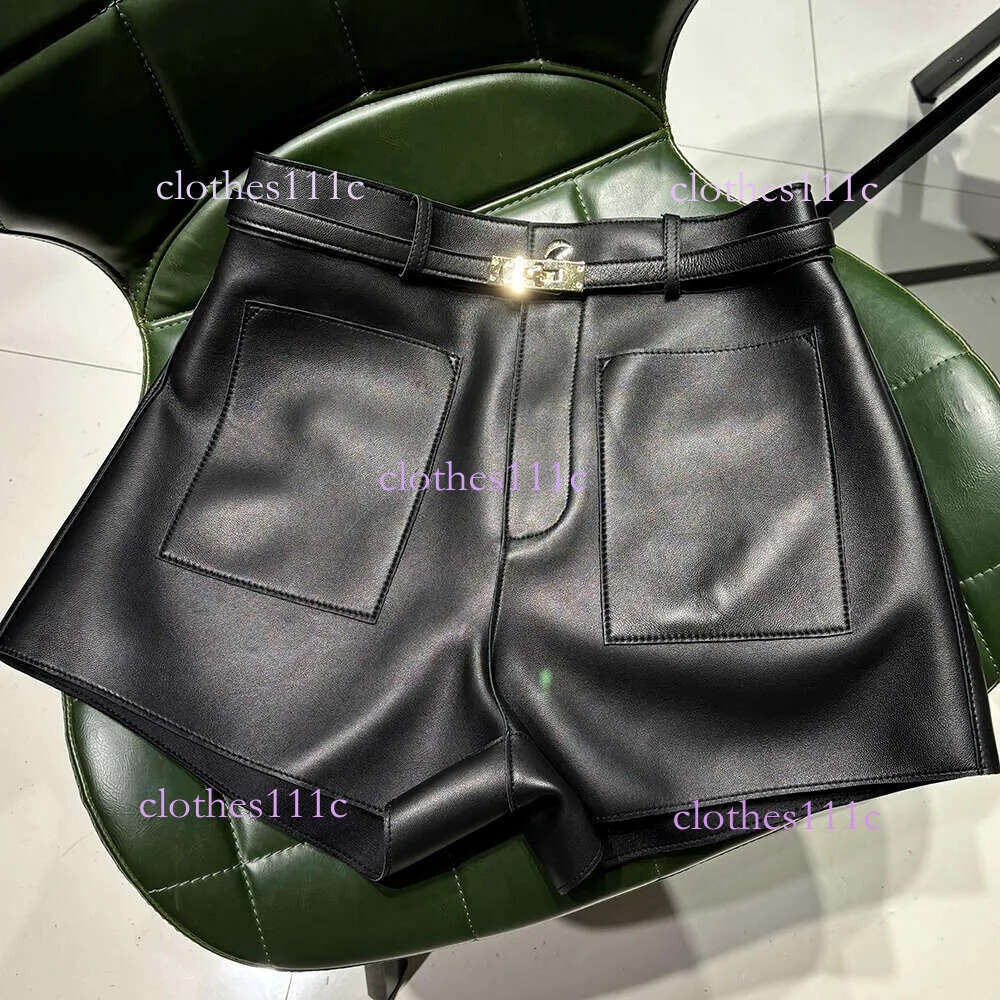 Yoloagain 2026 Autumn Fashion Real Women Sheepskin Leather Shorts Ladies