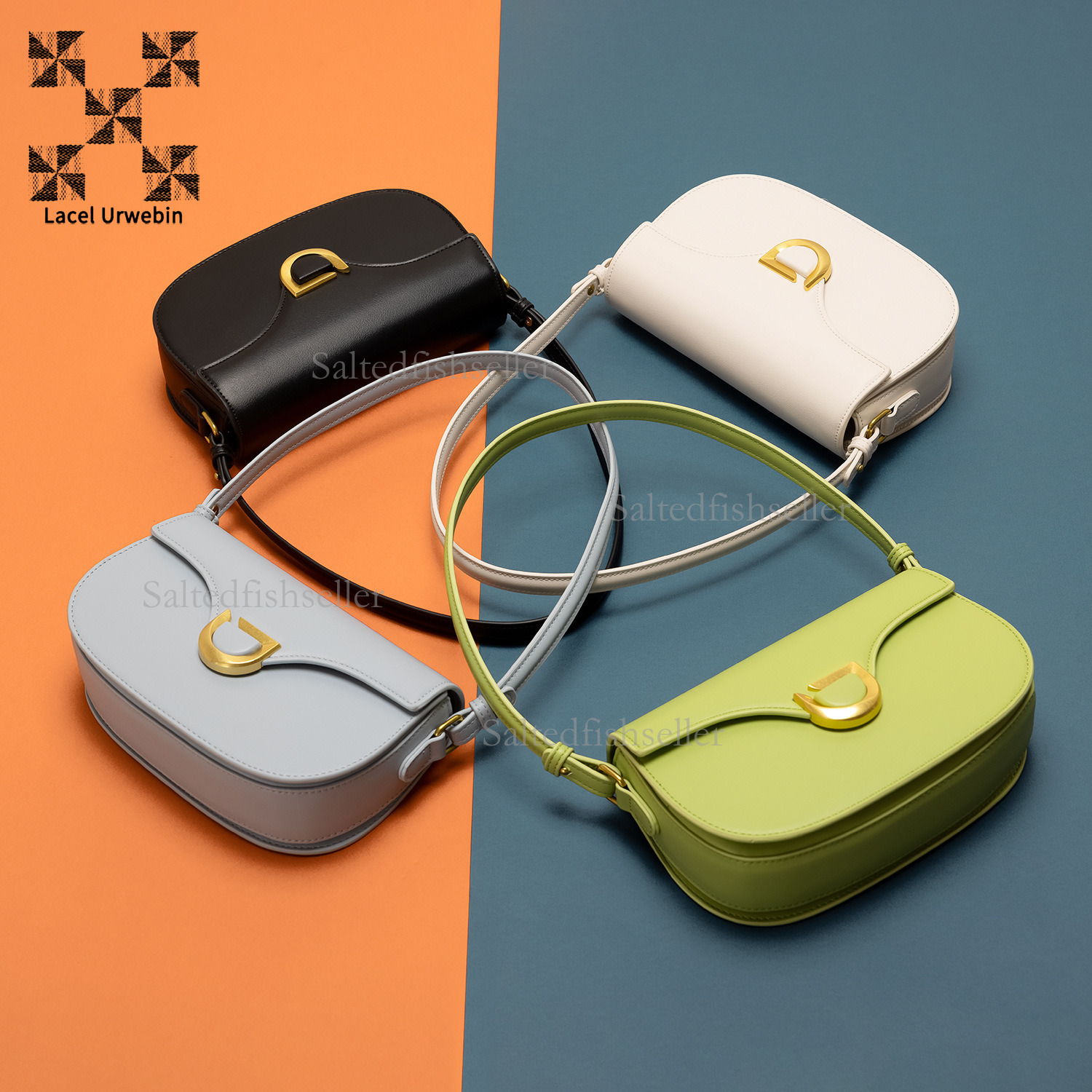 Lacel Urwebin Designer Fashion Simple Commuter Handbag Luxury Spring/summer Simple Saddle Bag Versatile Single Shoulder Crossbody Bag Mini Phone Bag