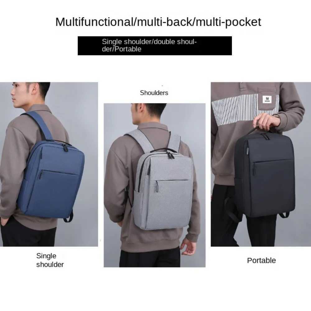Trendy Mens Minimalist Backpack Versatile Backpack Large Capacity School Student Backpack Rucksack Computer Travel Bag Unisex W251025