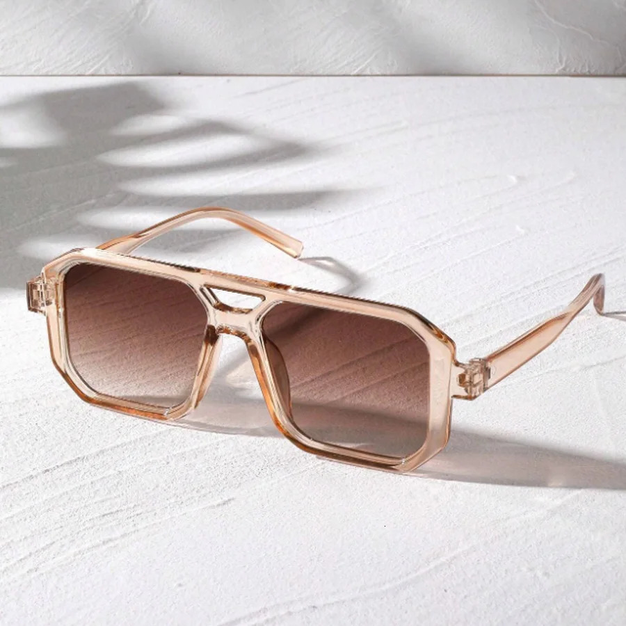 Women fashion Square Frame Sunglasses Vintage Style Casual Outdoor Summer Beach Accessories Glasses Men 251023