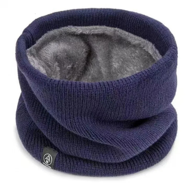 Unisex Thermal Fleece Lined Neck Warmer Tube Scarf Gaiter for Cycling Outdoor Minimalist Solid Knit Windproof 251020