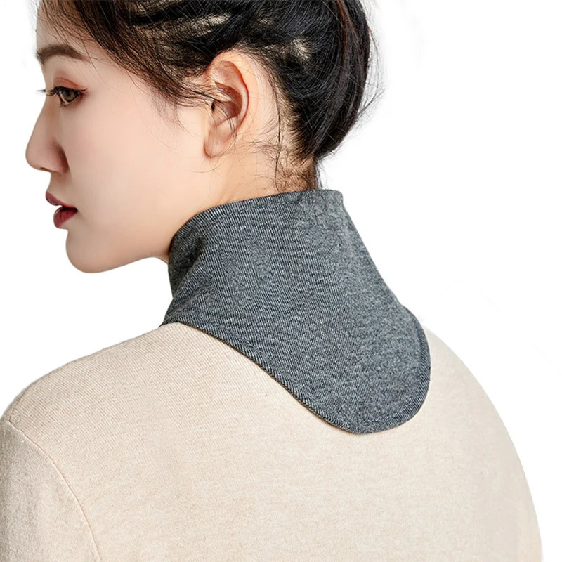 Neck Warmer Autumn Winter Women Soft Cotton Print Small Scarf Bowknot Neckerchief Snap Closure Seniors Warm Ring Collar Unisex 251020