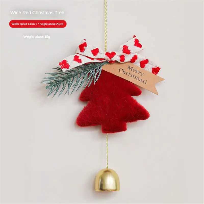 Plush Christmas Tree Decorate Bells Nordic Style Christmas Tree Decoration Xmas Hanging christmas Gift Christmas Home Decoration C251024