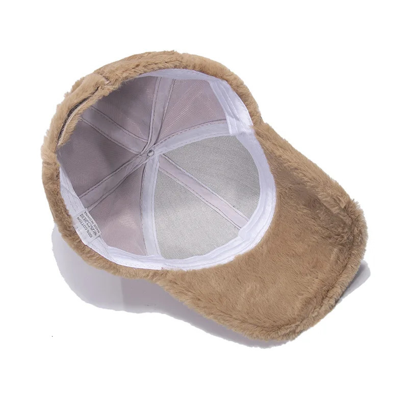 Imitation Rabbit Fur Baseball Cap Women Autumn Winter Warm Hat Men Outdoor Sports Travels Baseball Hat Hip Hop 251023