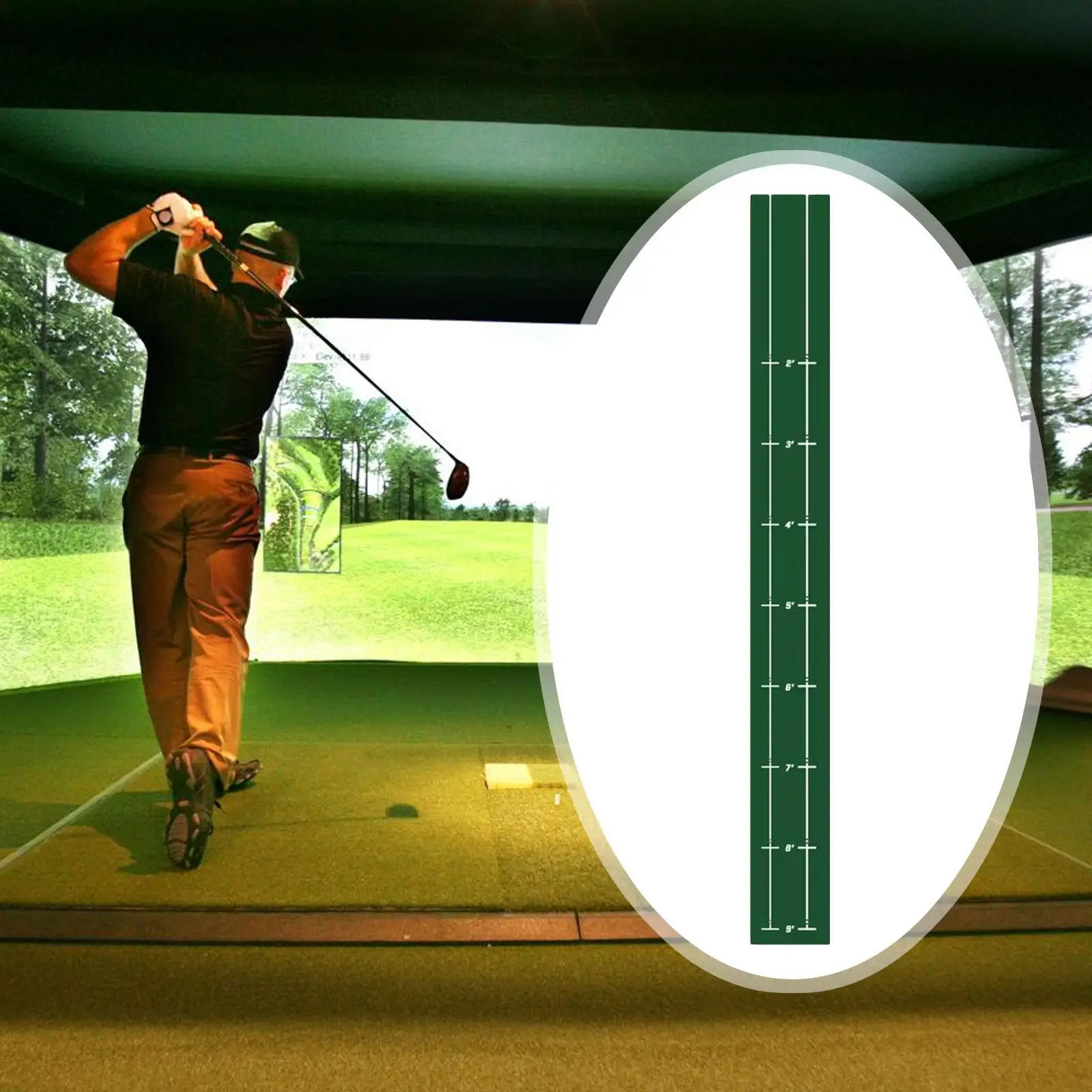 Golf Putting Mat Foldable Golf Training Putting Practice Detection Lightweight Golf Accessories for Golfer Park Home Office 251024