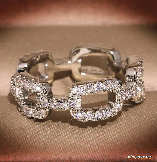Sterling Sier CZ Ring Set - Elegant Cubic Zirconia Wedding Band For Women And Men Ddmymaster