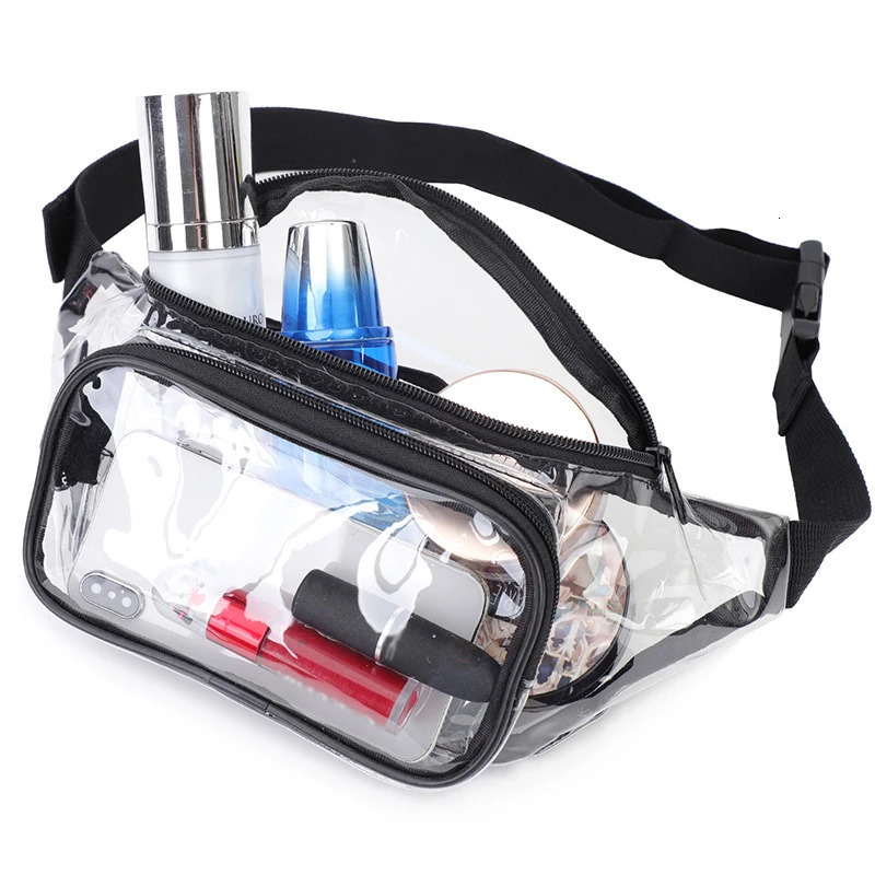 TINYAT Clear Womens bags Transparent Chest pack Fanny packs for women Waterproof Running Music Festival Sports Travel 251023