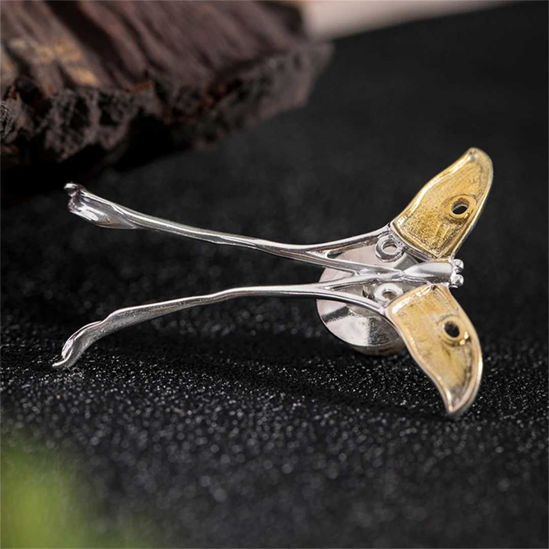 New 100 S925 Pure Silver Suit Exquisite Dress Jacket Freshwater pearl Womens Men Brooch olive Branch Accessories Jewelry J251115