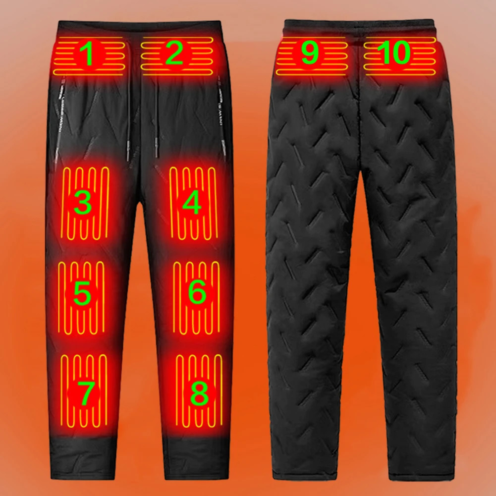 Unisex Heated Thermal Pants 10 Heating Zones Electric Thermal Trousers 3 Temperature Modes Waterproof Winter Outdoor Must Have 251021