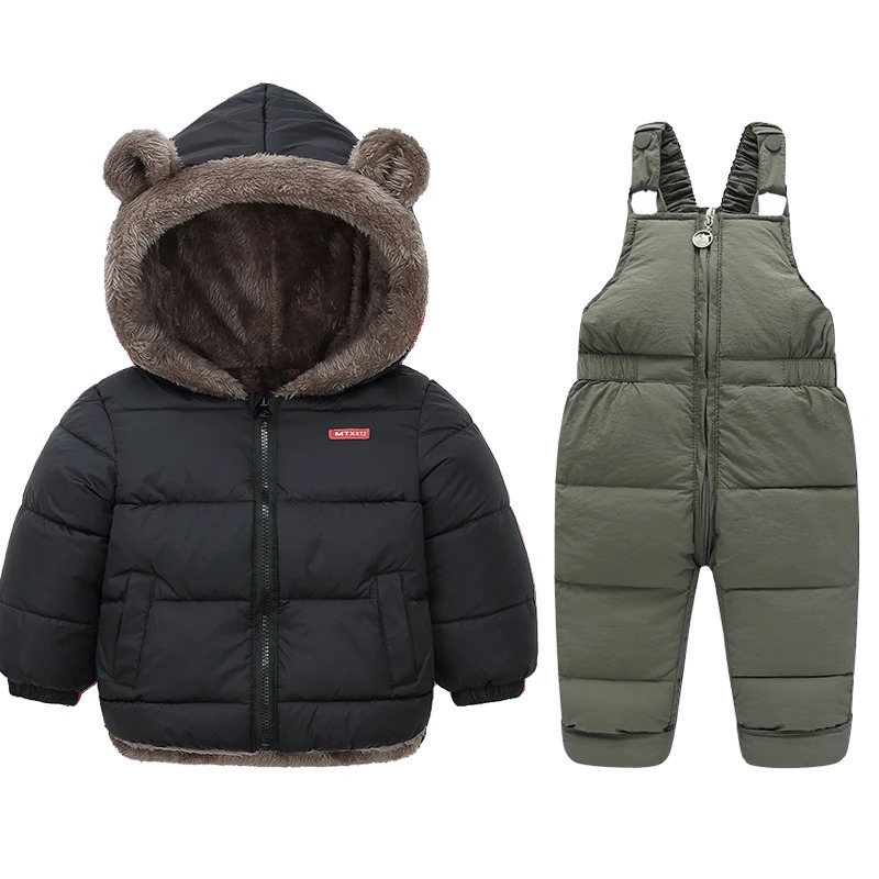 Winter Children Clothing Sets Lamb Fleece Coats Down Pants Baby Thicken Warm 2Pcs Suit Kids Clothes Boys Girls Fashion Jackets 251023