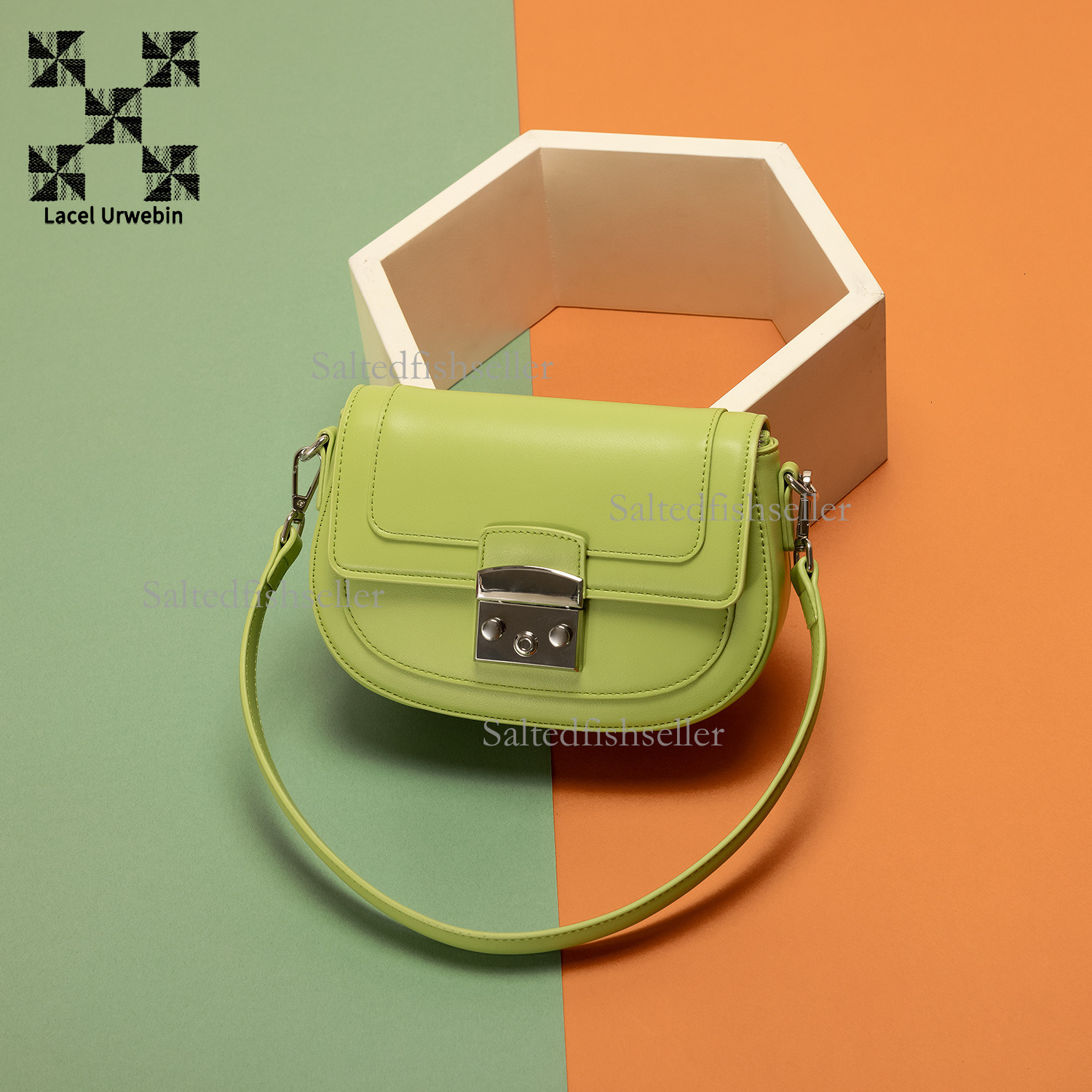 Lacel Urwebin Fashion Women's Bag 2025 New Niche Design Light Luxury Commuter Saddle Bag Versatile Single Shoulder Crossbody Bag Free shipping