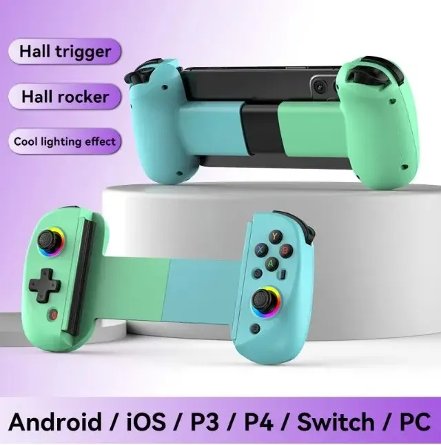 2025 New Telescopic Gamepad Controller Joystick Turbo 6-axis Gyro Vibration Wireless Bluetooth 5.2 for Android IOS PS3 PS4 Switch IPad