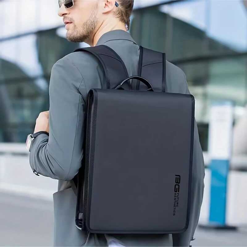 BANGE New Design Men Backpack Waterproof Fits for 141 inch Laptop Bag Teenager Travel Bag School Bag City Business Backpack Man W251025
