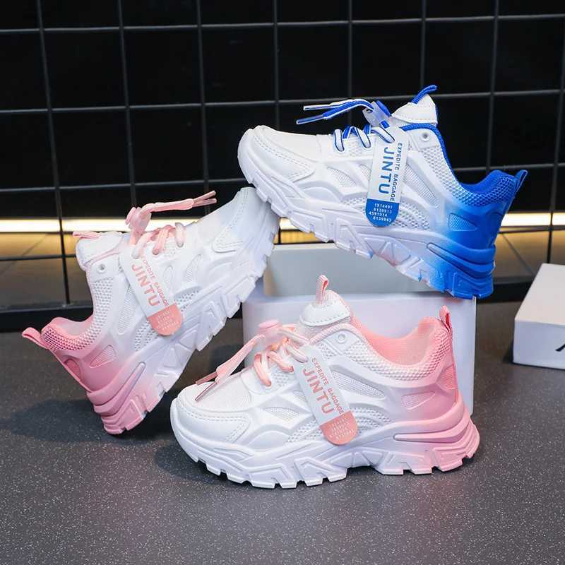 Childrens sports Spring and Autumn new girls dad shoes breathable mesh casual versatile boys running H260130