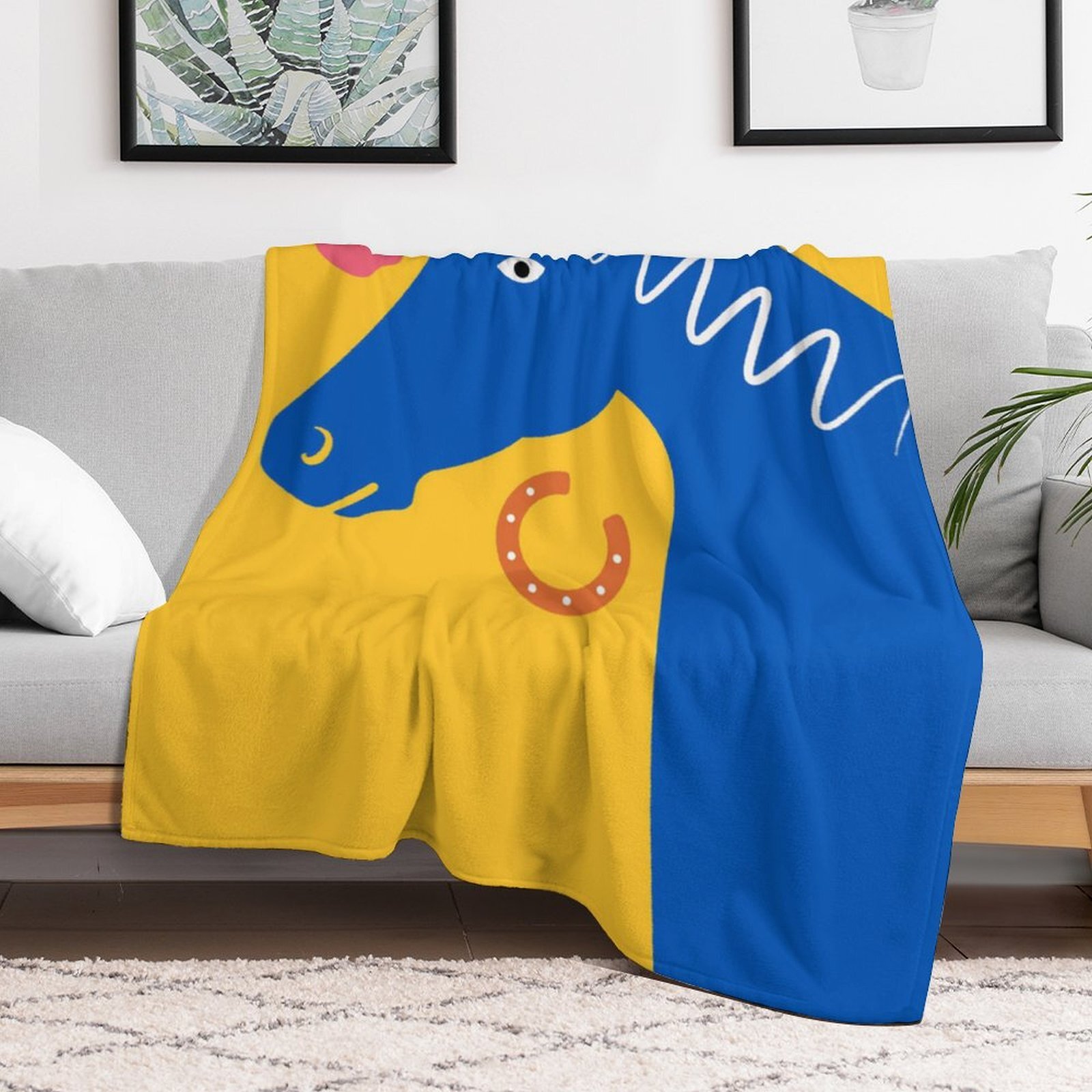 H Designer Horse blanket blanket throw cashmere vibration blanket copert Home Travel Throw Summer Air Conditioner Beach home bedding blankets throws