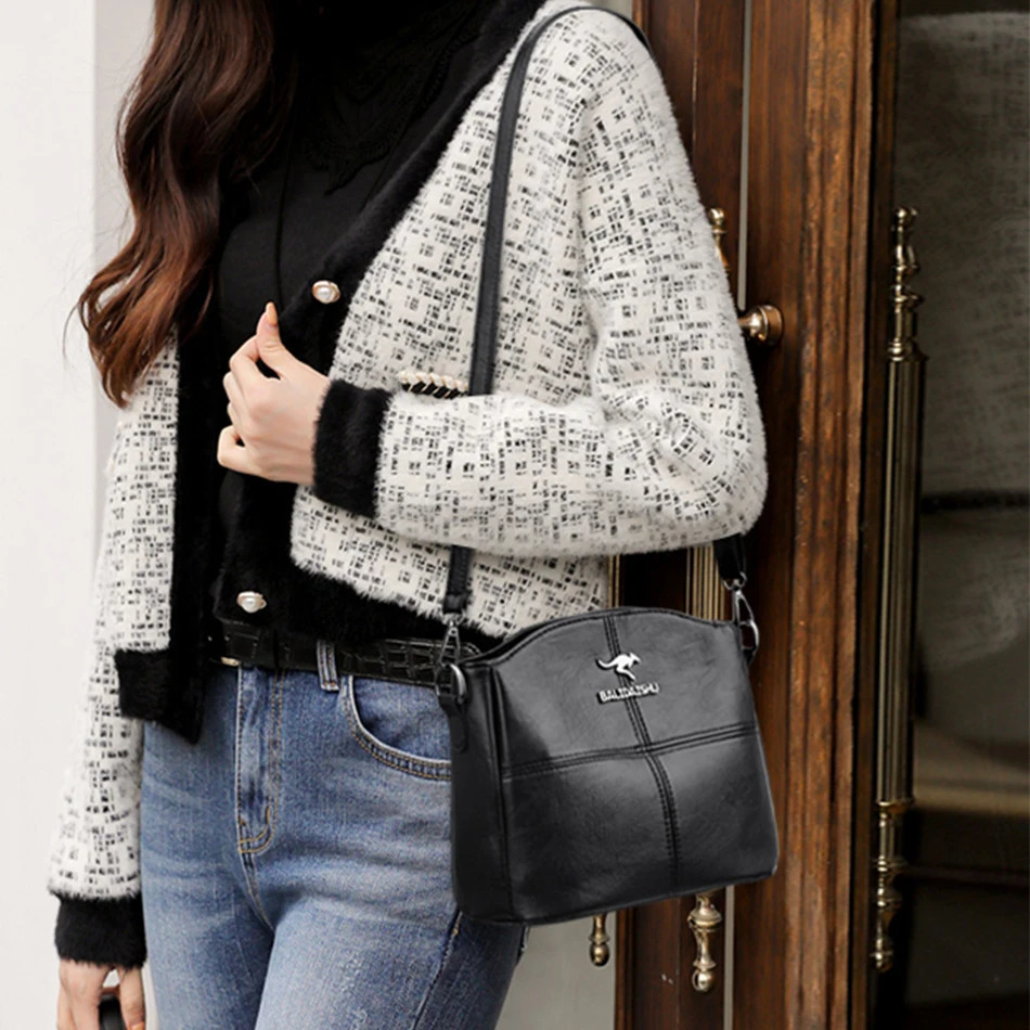 High Quality Leather Shoulder Bags for Women Small Cossbody Bag Female Purses and Handbags Sac A Main 251018