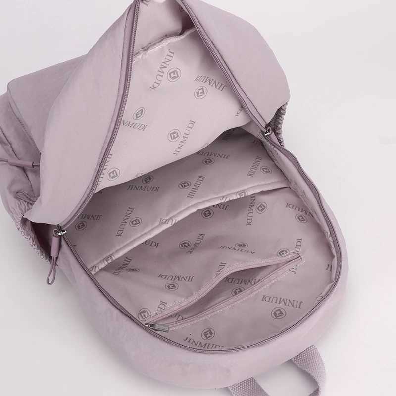 Adjustable strap Laptop Backpack durable nylon zipper closure leisure backpack W251025