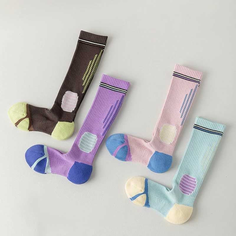 14 Pairs Women Four Season Fitness Pressure Socks Fashionable Compression Running Basketball Jumping Rope Elastic Calf Socks Y251024