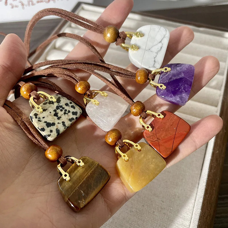 Modern Jewelry Sweet Korean Temperament Small Bag Pendant Necklace For Women Female Gifts Simply Accessories 251023