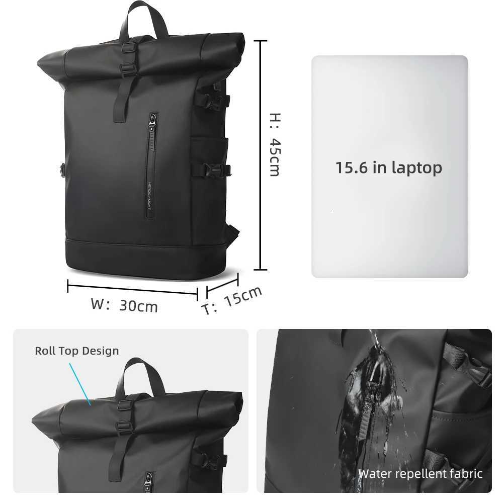HK Expandable Travel Backpack Men Large Capacity Waterproof 156 Laptop Bag Hiking Rucksack Cycling Daypack Bag with USB Port W251025