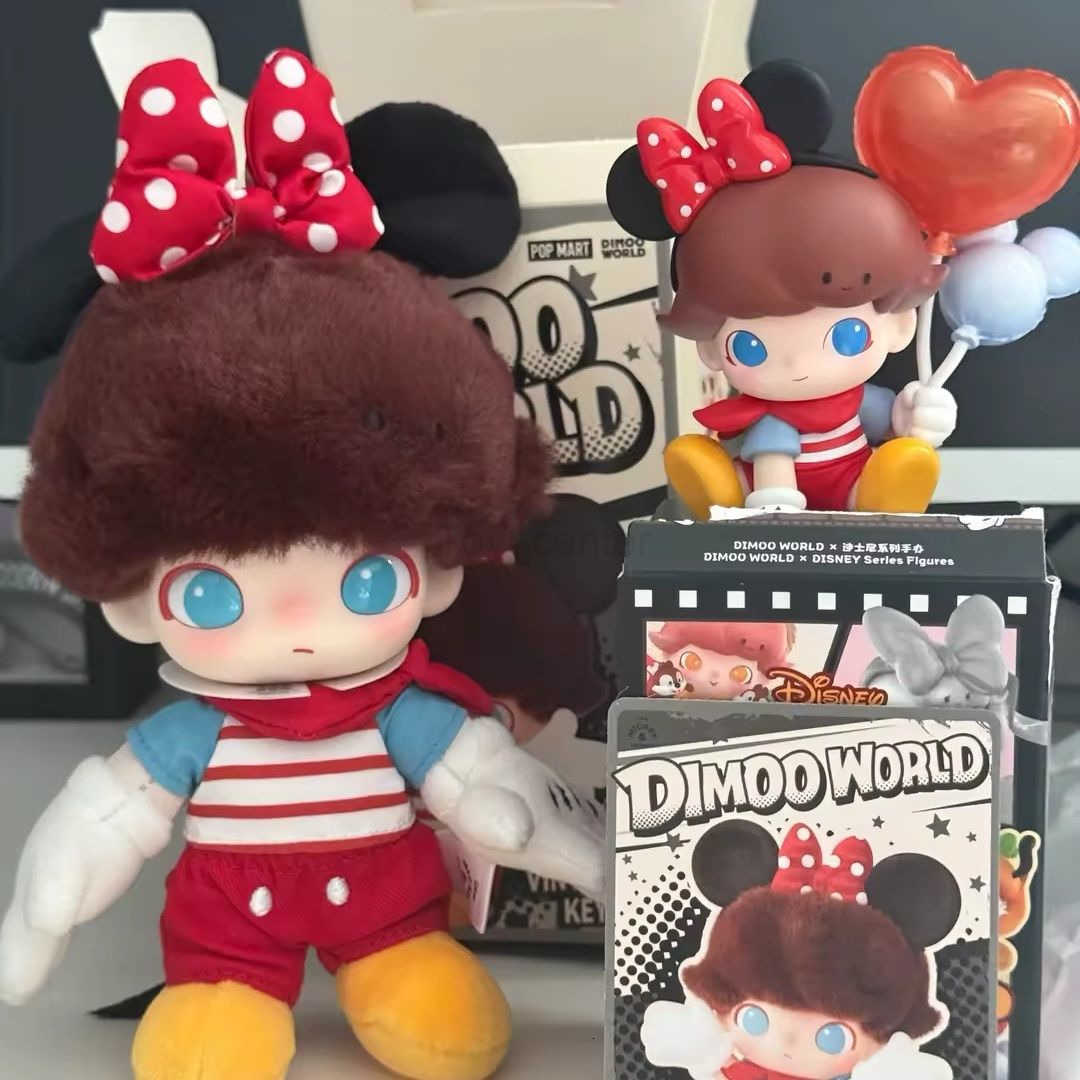 Disney POPMART Bubble Mart DIMOO WORLDx Series Vinyl Plush Blind Box Pendant H251025