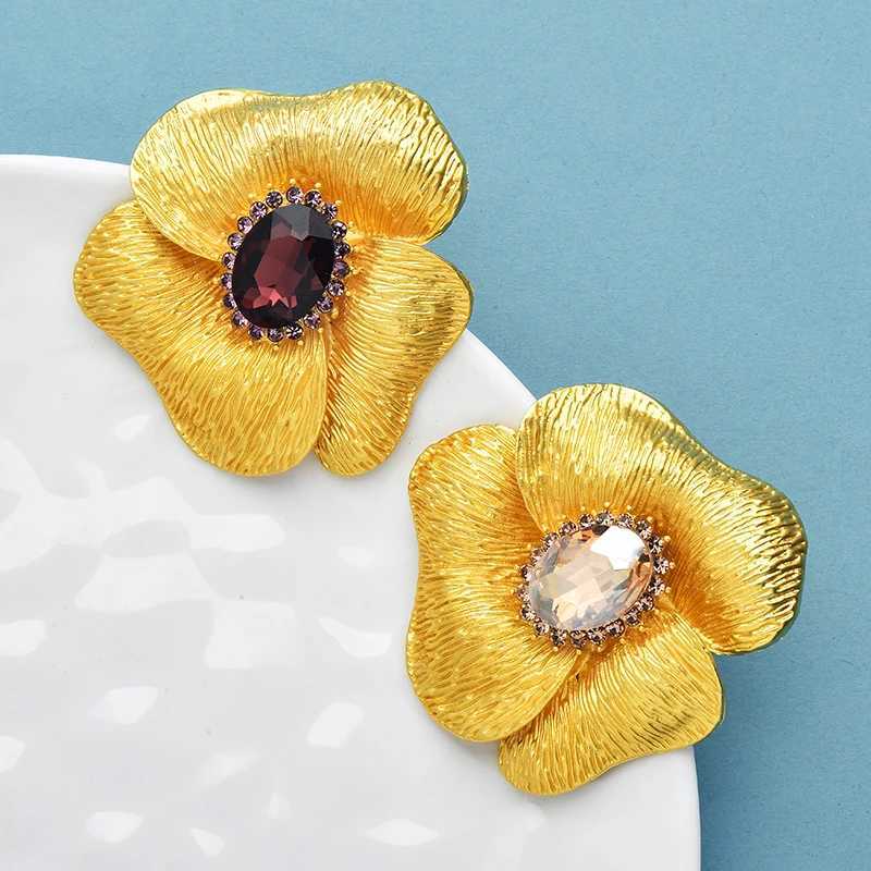 Wulibaby Charming Flower Brooches For Women Unisex 2color Rhinestone Elegant Plants Party Office Brooch Pins Gifts J251115