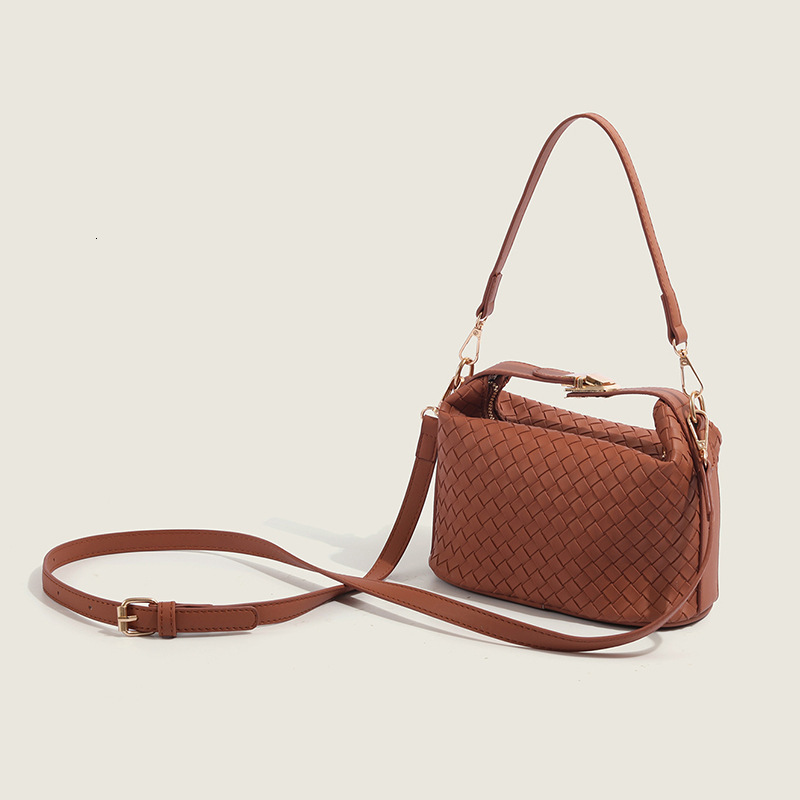 Luxury Brand Designer Bag Fashion Leather Woven Bag For Women 2025 New Fashion Handbag Small Bag Autumn Winter Stylish Shoulder Crossbody Lunch Box Ba