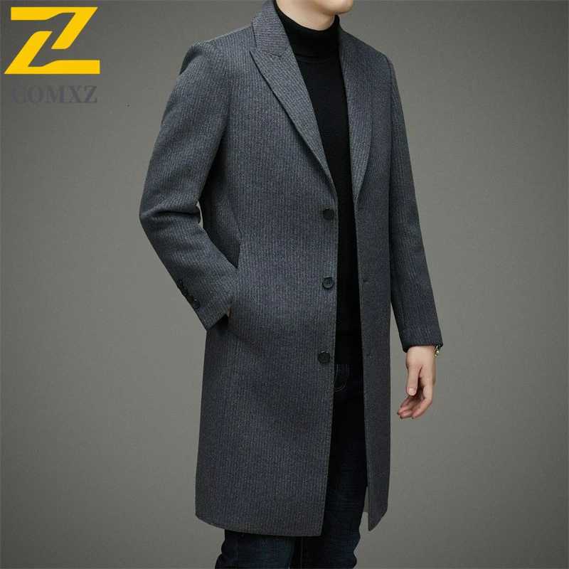 Premium Wool Overcoat Male 2025 Winter High Quality Double Faced Business Casual TrenchCoat Classic Anti Pilling Comfort JacketT251025