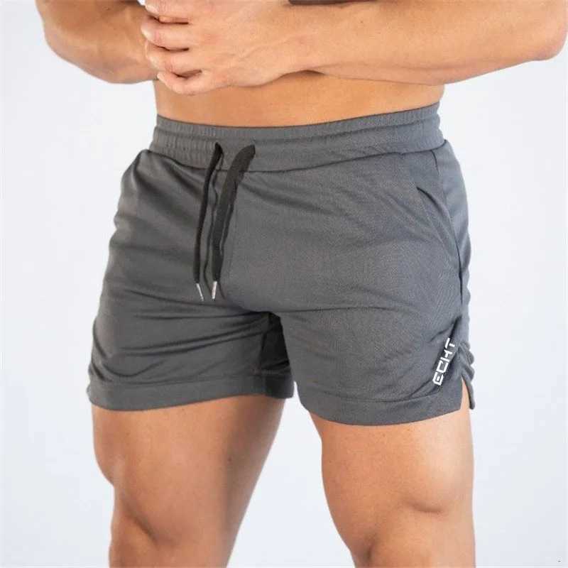 2024 New Fitness Big Muscle Man Fitness Slim Shorts Run And Train On The Beach With Pull Rope And Three Point Fitness ShortsXJ251025