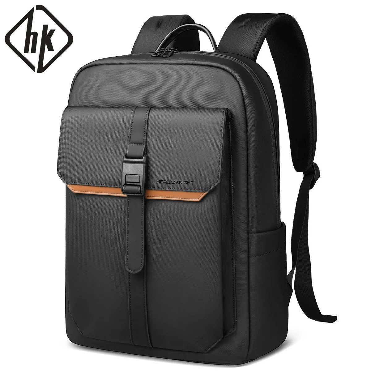HK Stylish Business Backpack for Men Waterproof 156 inch Flap Laptop Backpack Multiple Pockets Casual Daypack for Work School W251025