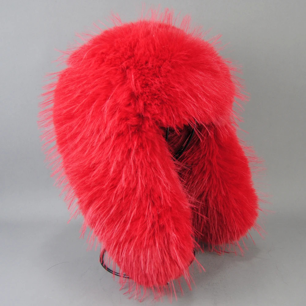 Highend Artificial Hat Unisex False Raccoon Fur Hat Lei Feng Cap Ear Cap Real False Fur Hat 100 Top False Hat 251024