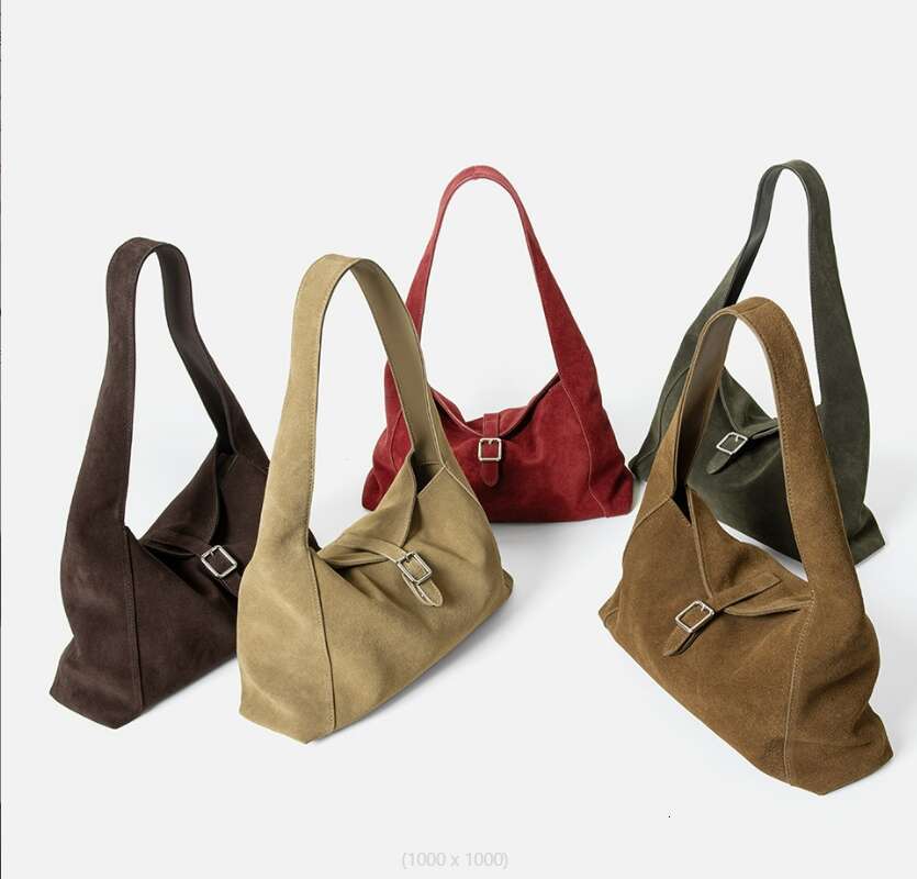 Designer Bags Genuine Grade Suede Leather Women's Tote Designer Brand Cowhide Ladies Shoulder Underarm Bag Small Handbag Free Labubu Pendant As A