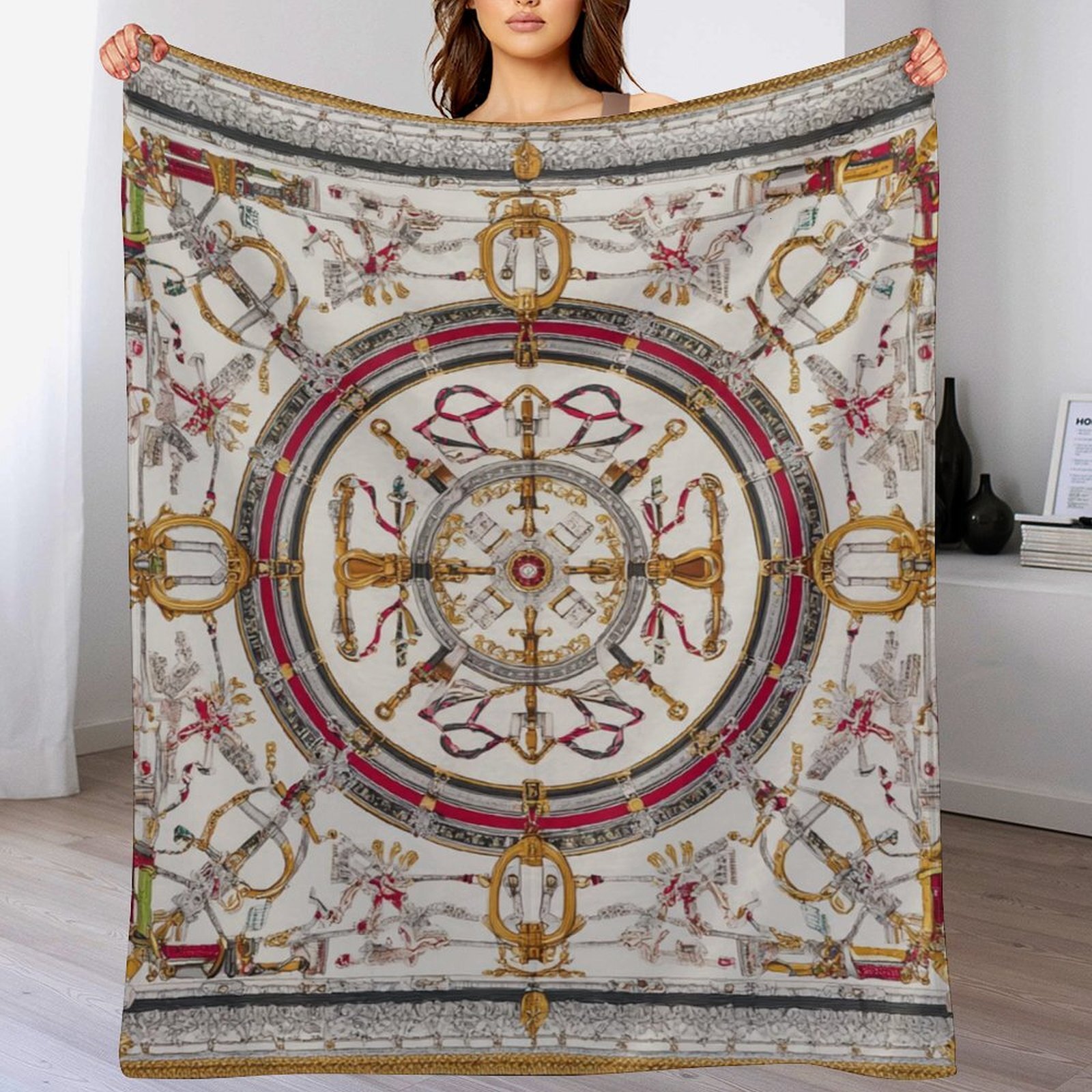 H Designer Horse blanket blanket throw cashmere vibration blanket copert Home Travel Throw Summer Air Conditioner Beach home bedding blankets throws H