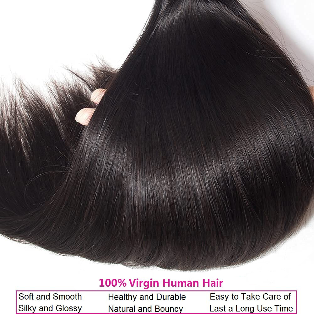 Virgin Water Wave Bundles 95-100 Gram Unprocessed Human Hair Natural Black Single Bundle Hair