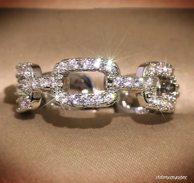 Sterling Sier CZ Ring Set - Elegant Cubic Zirconia Wedding Band For Women And Men Ddmymaster