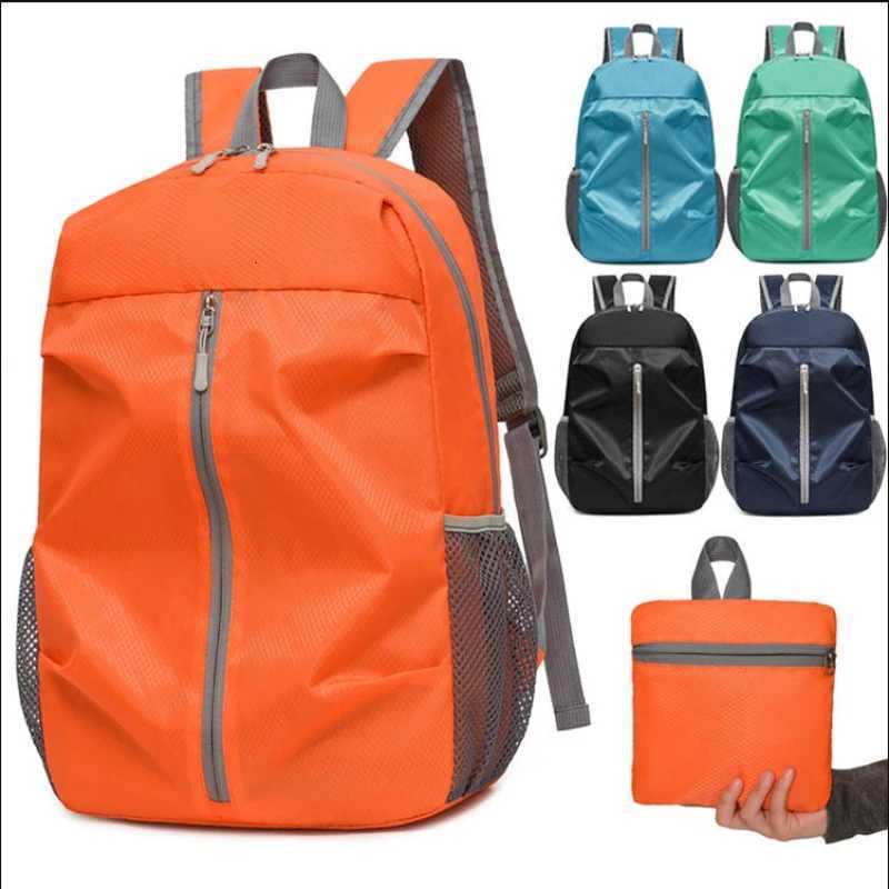 Mens and Womens Nylon Foldable Backpack Casual and Simple Large Capacity Waterproof Travel Bag W251025