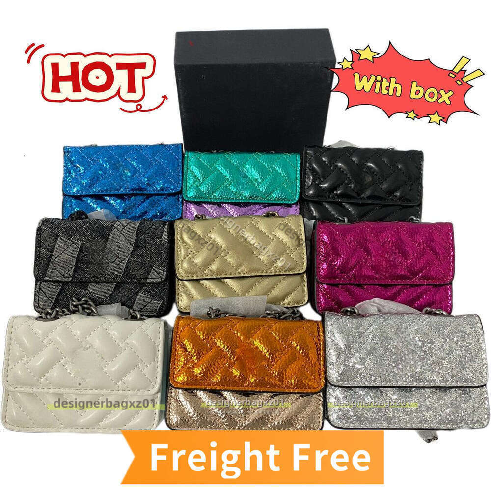 With Box Mini Kurt Gegiers Bag Designer Bag Sac London Eagle Head Purse Quilted Embroidery Chain Lipstick Card Holder Silver Black White Denim Sacoche Homme Bag