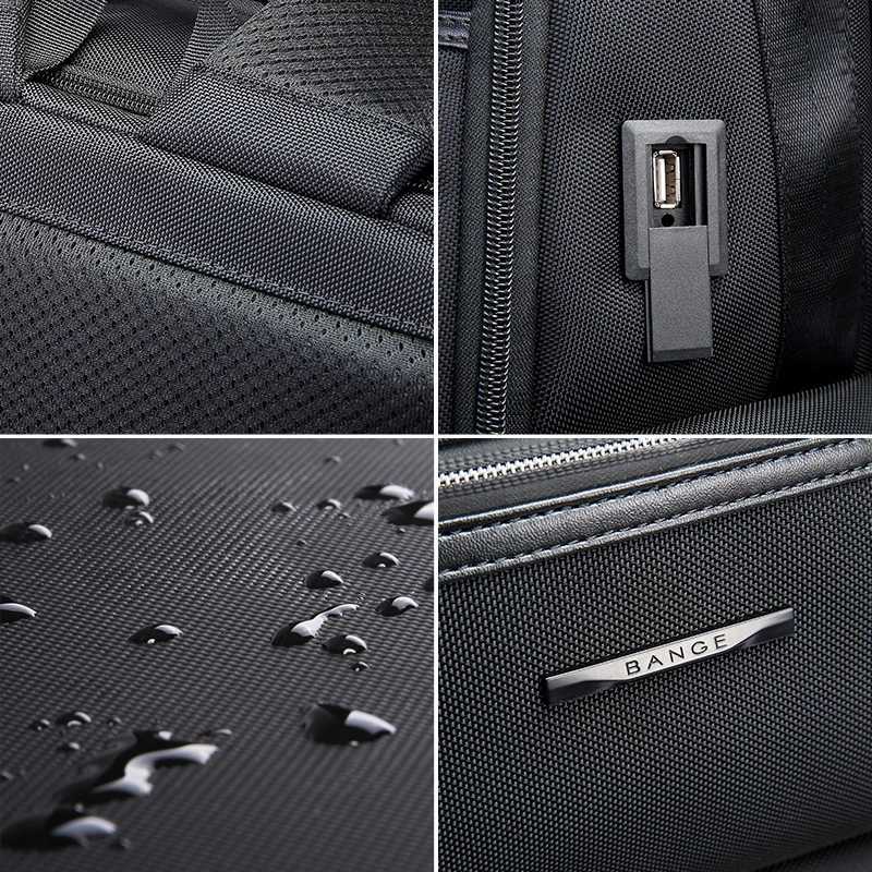 BANGE AntiTheft 156 inch Laptop Backpack for Men School Bags Waterproof Business Travelling Backpacks with USB Charger Port W251025