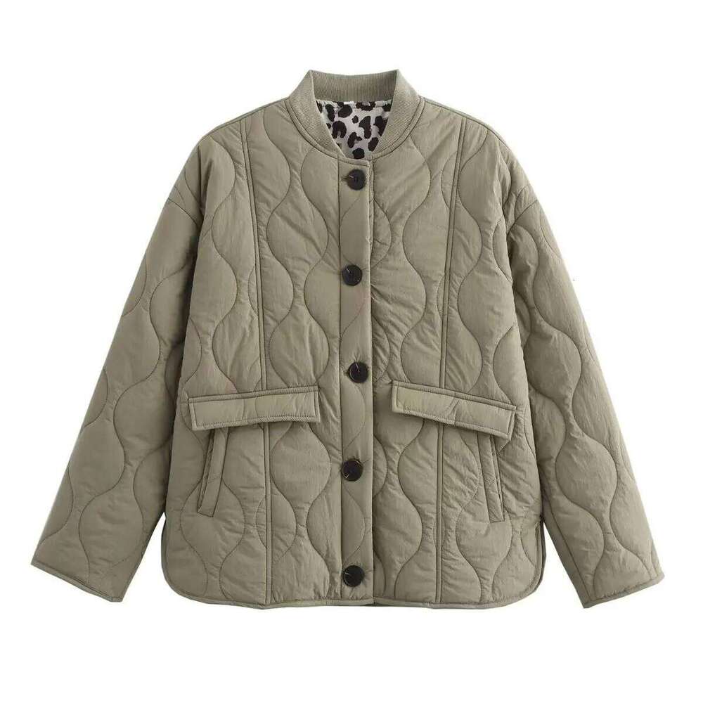 Bombers Women's Parkas Armygreen Outwear Casual Loose Long Sleeve Coat Solid With Button Inszart 2024 Warm Jackets