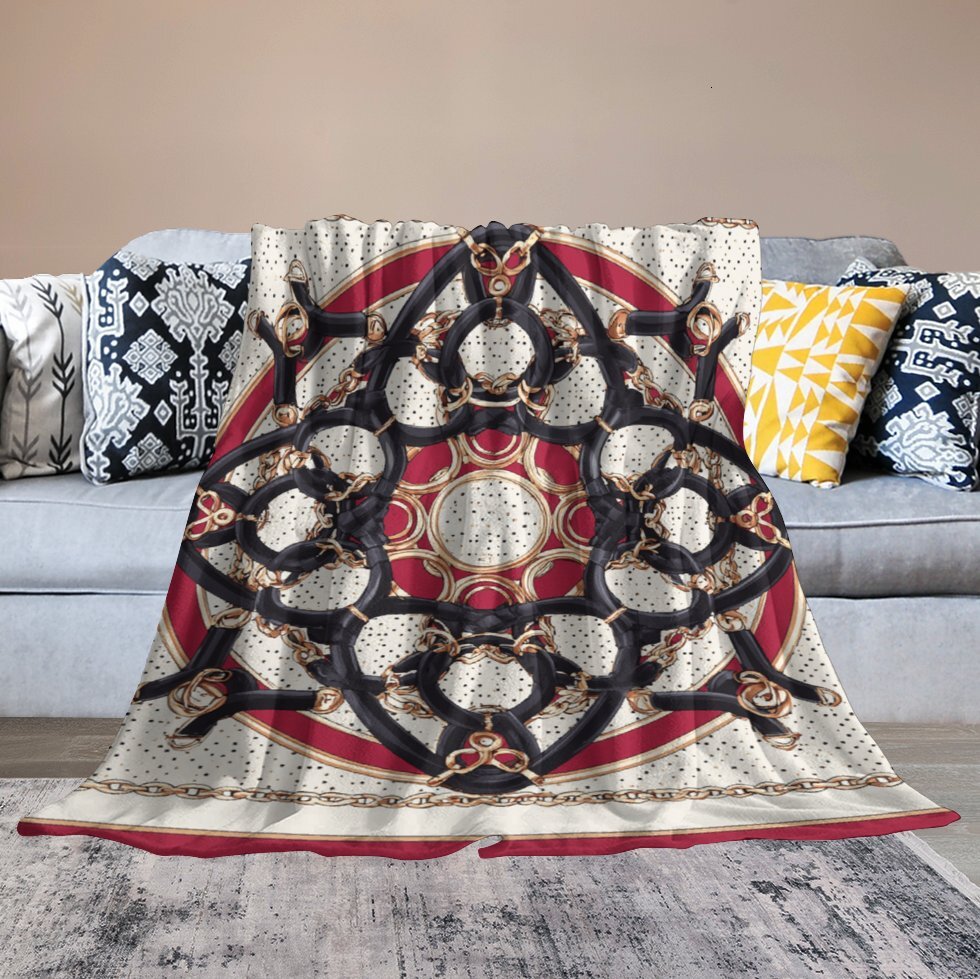 H Designer Horse blanket blanket throw cashmere vibration blanket copert Home Travel Throw Summer Air Conditioner Beach home bedding blankets throws H