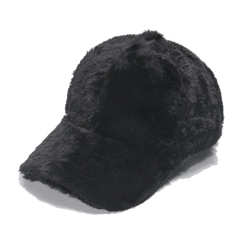 Imitation Rabbit Fur Baseball Cap Women Autumn Winter Warm Hat Men Outdoor Sports Travels Baseball Hat Hip Hop 251023