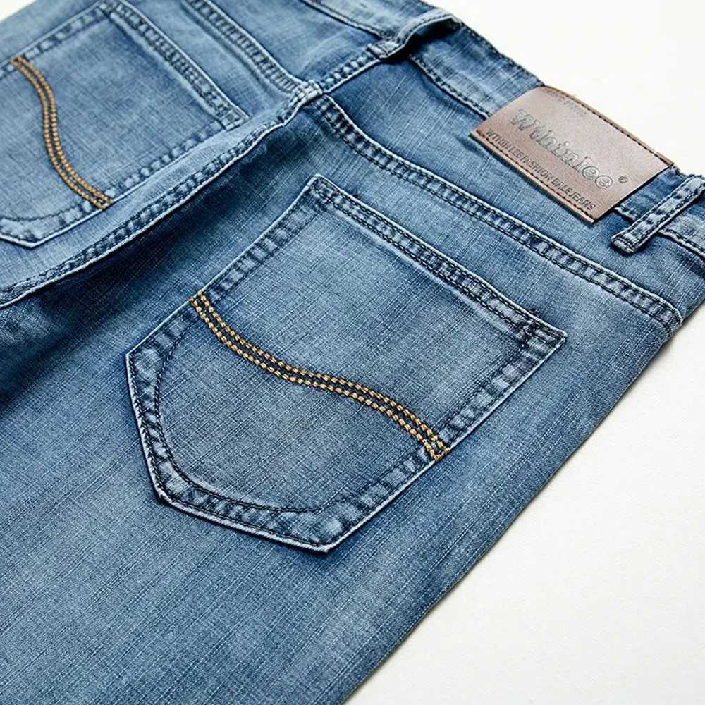 Summer Classic Shorts Jeans Men Denim Pants Straight Stretch Casual Cool Thin Knee Length Blue Fashion Brand Daily TrousersXJ251025