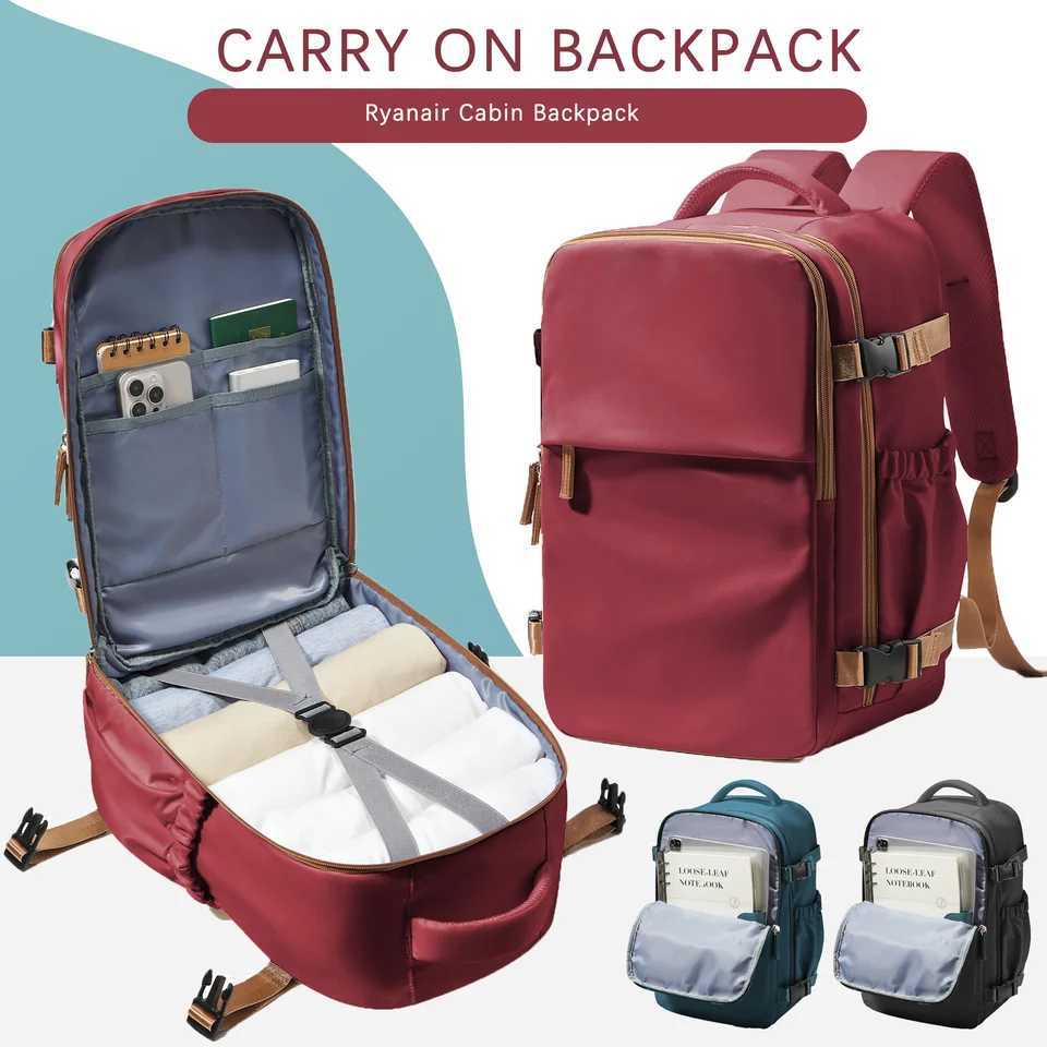 Travel Backpack Cabin Bag 40x26x18 Wizzair CarryOns Aeroplane Men Women 156 inch Laptop Backpack Waterproof Casual Bussiness W251025