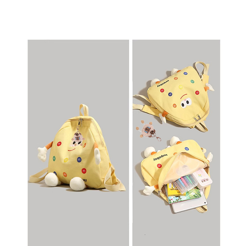 New Cute Biscuit Designer Backpack for Girls, Fashion Primary School, Children's Backpack, Kindergarten, Lightweight Backpack