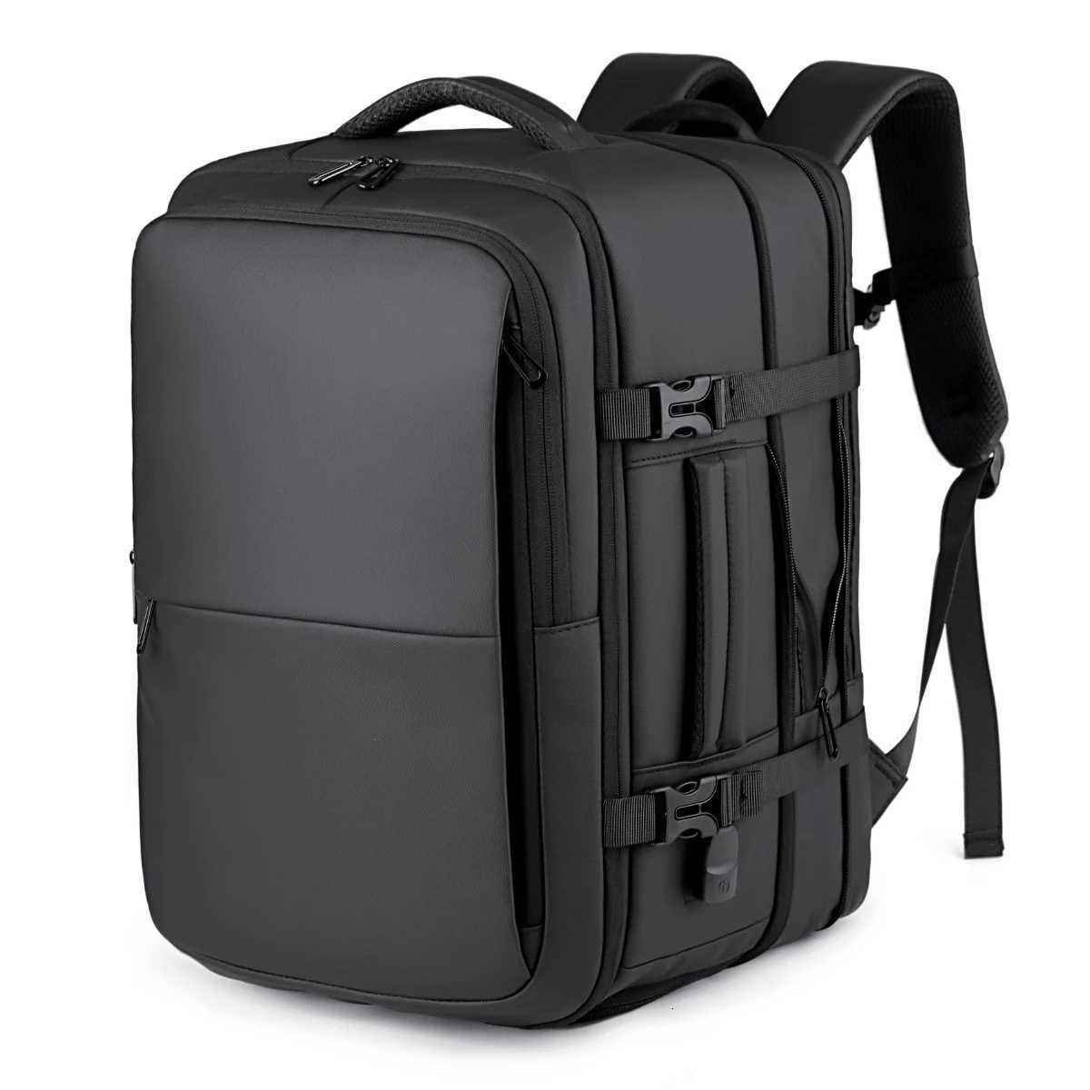 Urban Commuting Mens LargeCapacity Business Waterproof Backpack Travel Boarding Laptop Business Trip Backpack Womens Expandable Family Travel W251025