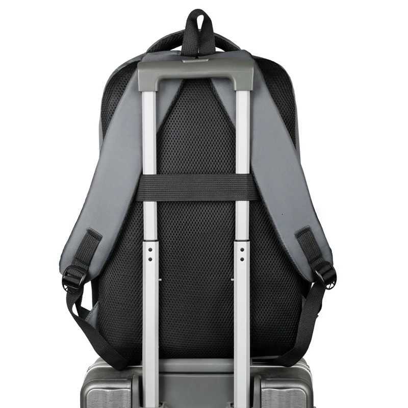 Mens largecapacity backpack multicompartment design ideal choice secure zipper closure travel backpack W251025