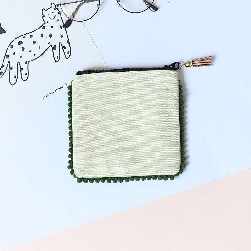 Minimalist Tassel Edge Solid Color Small Wallet for Women Cute Fresh Summer Coin Purse Mini 2025 New Model